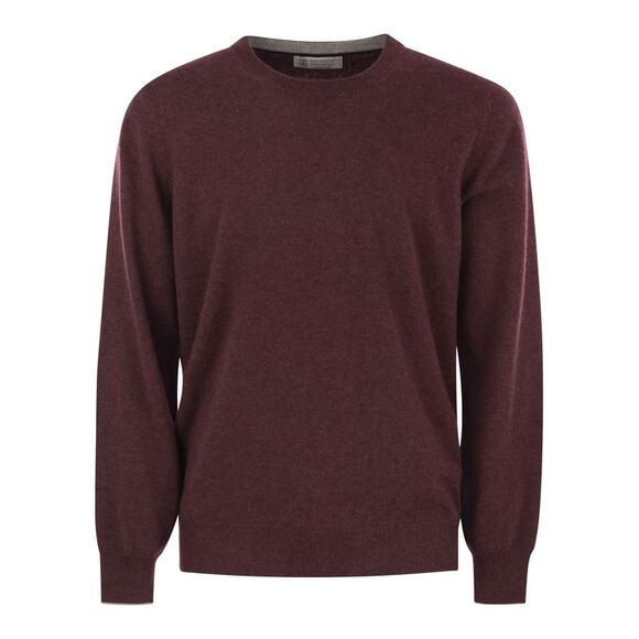 Brunello Cucinelli Men Pure Cashmere Crew-Neck Sweater